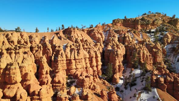 Aerial views of Red Canyon and the Dixie National Forest near Bryce Canyon National Park, Utah. alt