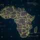 Gold Map Africa Danger 4 K - VideoHive Item for Sale