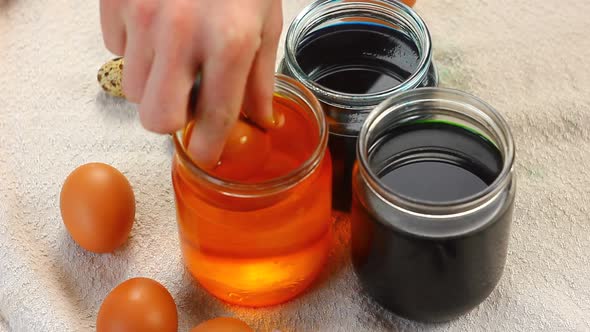 Young Child Caucasian Ethnicity Preparing for the Religious Holiday Easter alt