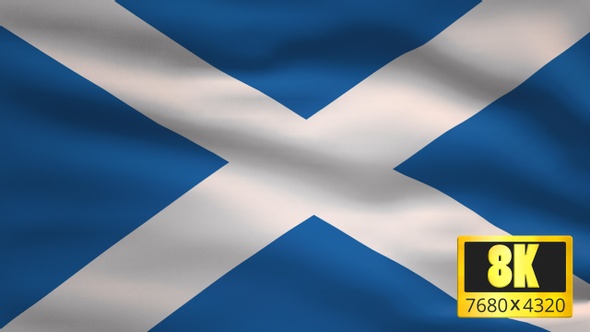 8K Scotland Windy Flag Background alt