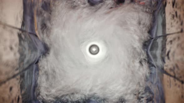 Water Twist in Blender, Top View