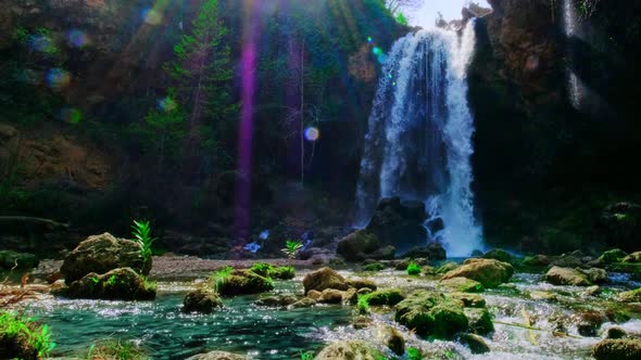 Beautiful Large Waterfall