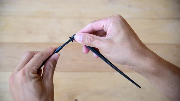 setup the water drip pipe L shape  type alt