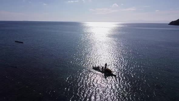 Drone Sunrise, Beautiful , Amazing Sun and Ocean alt