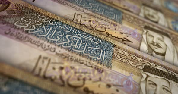 Jordan Dinar money banknote surface loop alt
