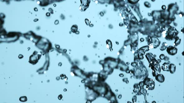 Water pouring and splashing in ultra slow motion  alt