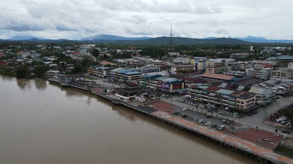 The Towns of Sarawak, Borneo, Malaysia alt