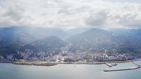 Trabzon City Seaside Aerial View 2