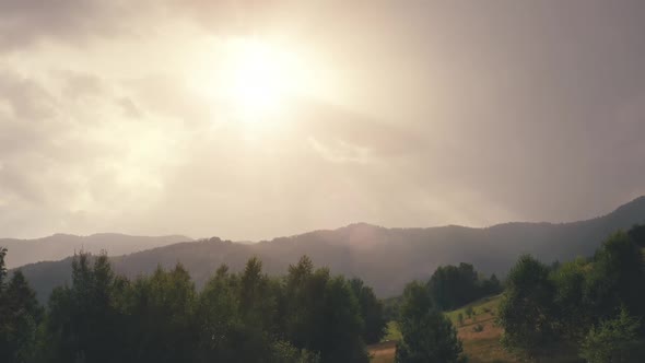 Sun Pine Forest at Fog Mountain Aerial alt