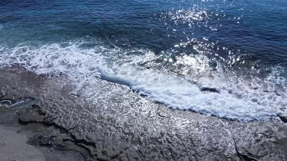 Sea Near the Coast - Close-up Aerial View of the Coastal Seascape alt