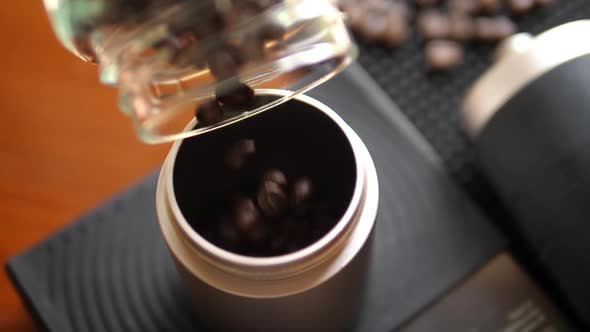 Making Coffee Bean Falling