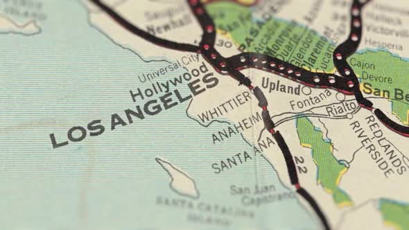 USA Old Road Paper Map Slider Shot alt