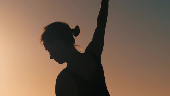 Girl Practicing Yoga alt