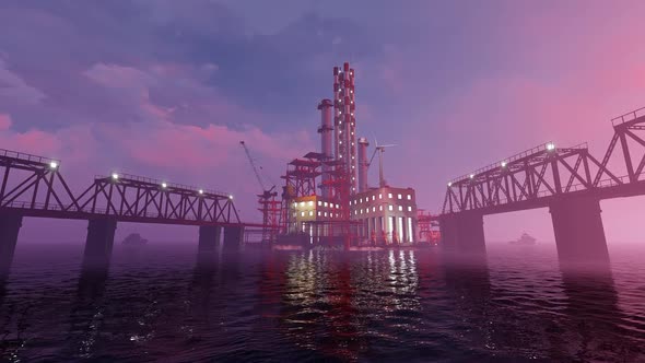 Offshore Platform With A Plant