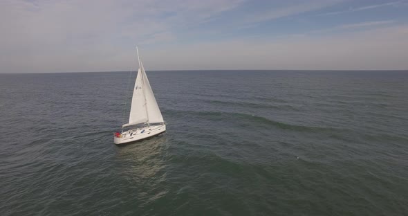 Aerial Over Yacht Boat 5