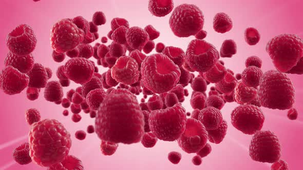 Burst of Raspberry in Pink Background alt