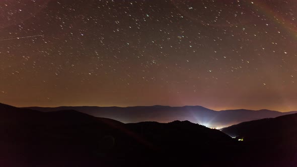 Stars Over Carpatian Mountains