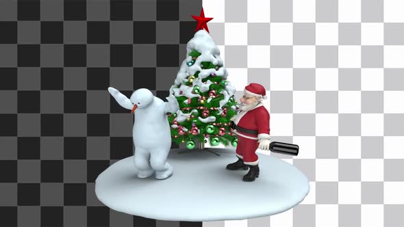 Drunk Santa Scene Looped alt