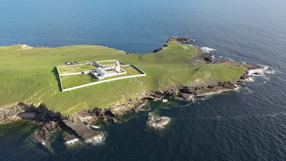 Aerial View of the Beautiful Coast at St. John's Point, County Donegal, Ireland alt