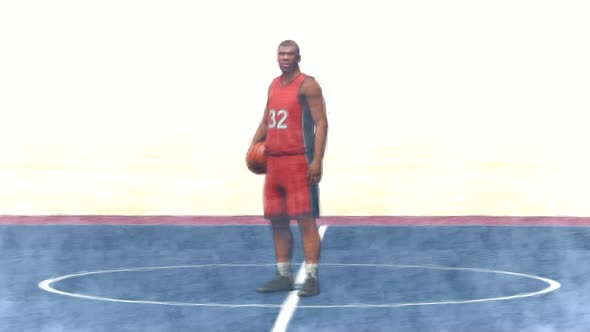 Black Basketball Player Stop Motion