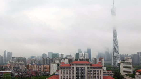 Guangzhou Cityscape Rain Clouds alt