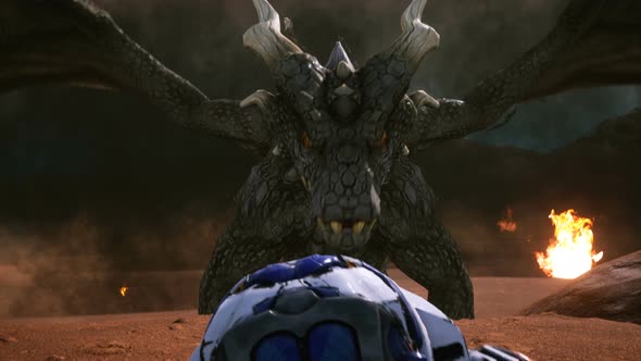 Astronaut Escapes From The Dragon alt