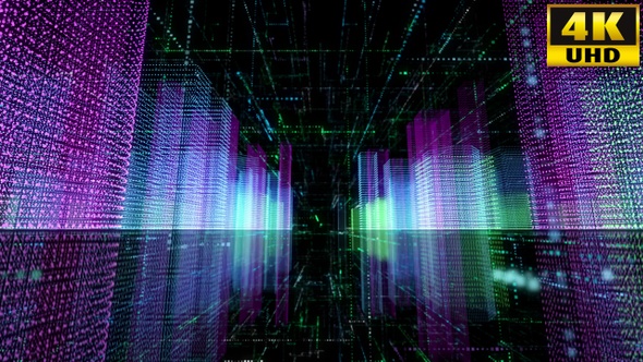 Digital City Background Loop 002 alt