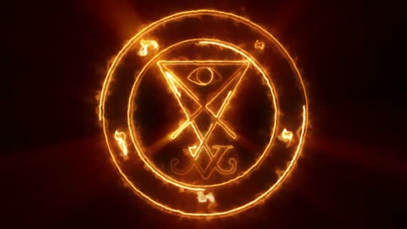 Lucifer Occult Symbol Loop, Motion Graphics | VideoHive