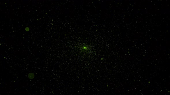 Green Laser Light Particles