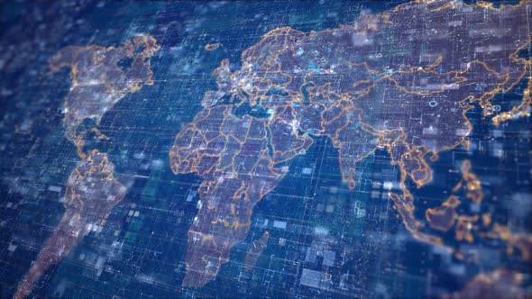 Digital World Map alt