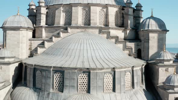 Fatih Mosque Exterior Aerial View 2