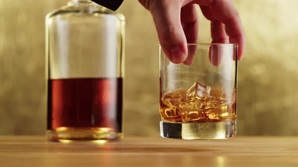 Brandy or Whiskey Closeup alt