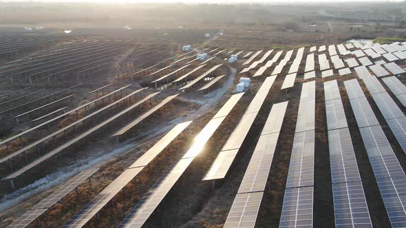 Solar power station in montain alt