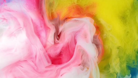 Pink Ink Cloud Mixed Water on Abstract Background alt