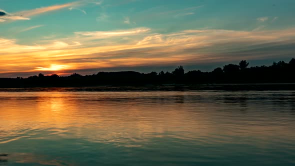 Sunset on the Vistula River alt