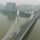 Bridge in Guangzhou, Car Traffic and Cityscape. Guangdong, China. Aerial View - VideoHive Item for Sale