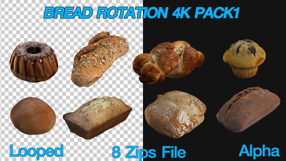 Bread rotation 4K Pack1