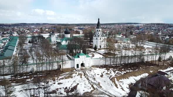 Museum-Reserve Aleksandrovskaya Sloboda from a bird's-eye view