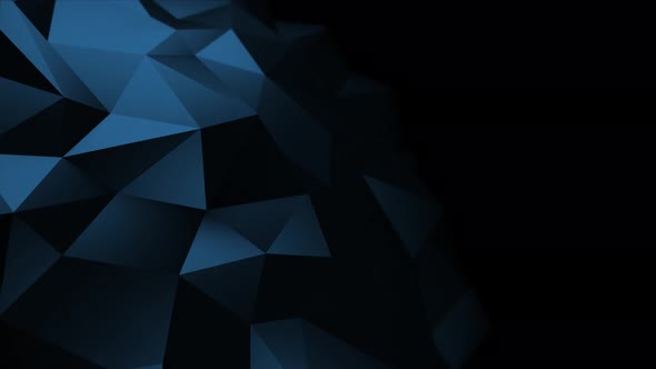 Polygonal Background Dark Blue