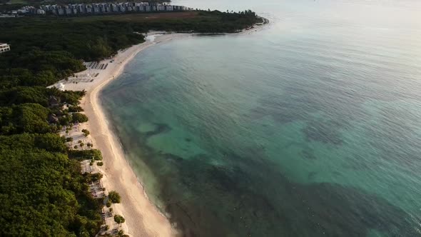 Drone Descending Over Turquoise  Clearwater alt