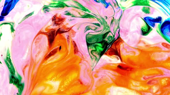 Abstract Colorful Ink Explotion