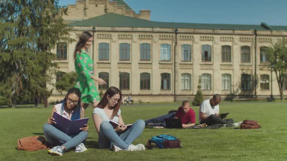 Two Clever Females Students Bullying Stupid One alt