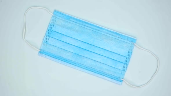 Vertical orientation video: Disposable medical masks for protection against the virus alt