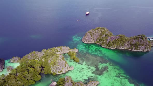 Raja Ampat Archipelago and Boats