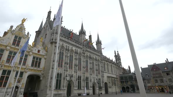 City hall in Burg Square, Bruges