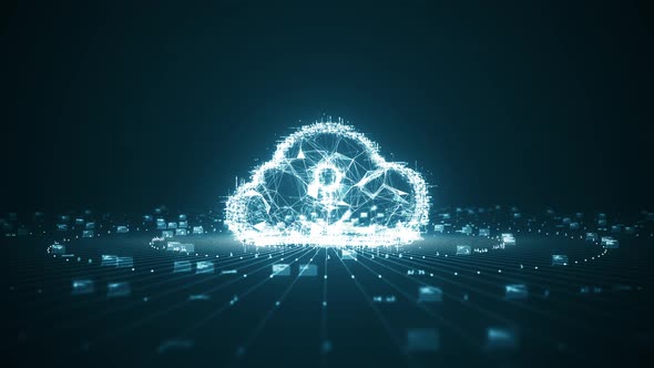 Cloud computing and Big data concept.