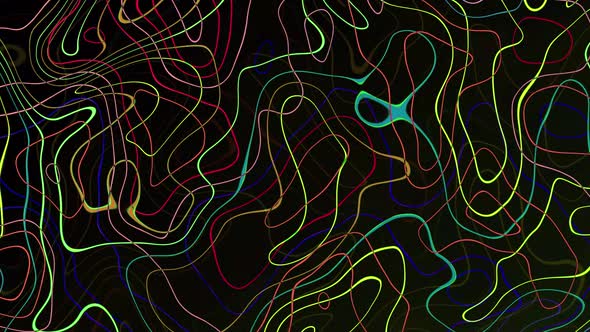 Line wave background animation. abstract colorful line wave background. Vd 1869