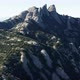 Drone flight over the famous mountain range of Catalonia; sunny winter - VideoHive Item for Sale