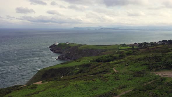 Aerial View of Baily Lighthouse, Howth North Dublin