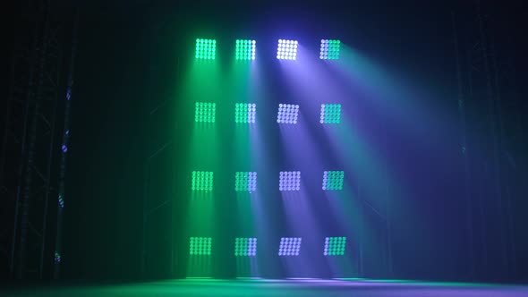 Stage with Spot Lighting, Shining Empty Scene for Holiday Show, Award Ceremony or Advertising on the alt